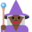 woman mage, dark skin tone